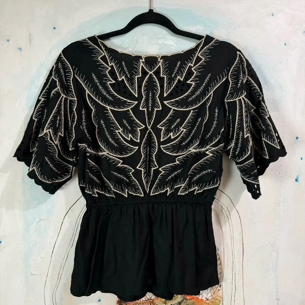 Maple by Some Odd Rubies / Black Blouse / Size 4 - Picture 3 of 6